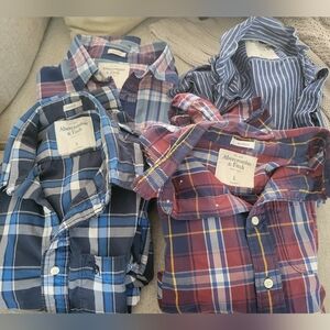 Abercrombie & Fitch Men's Casual Button Down Long Sleeve Shirts